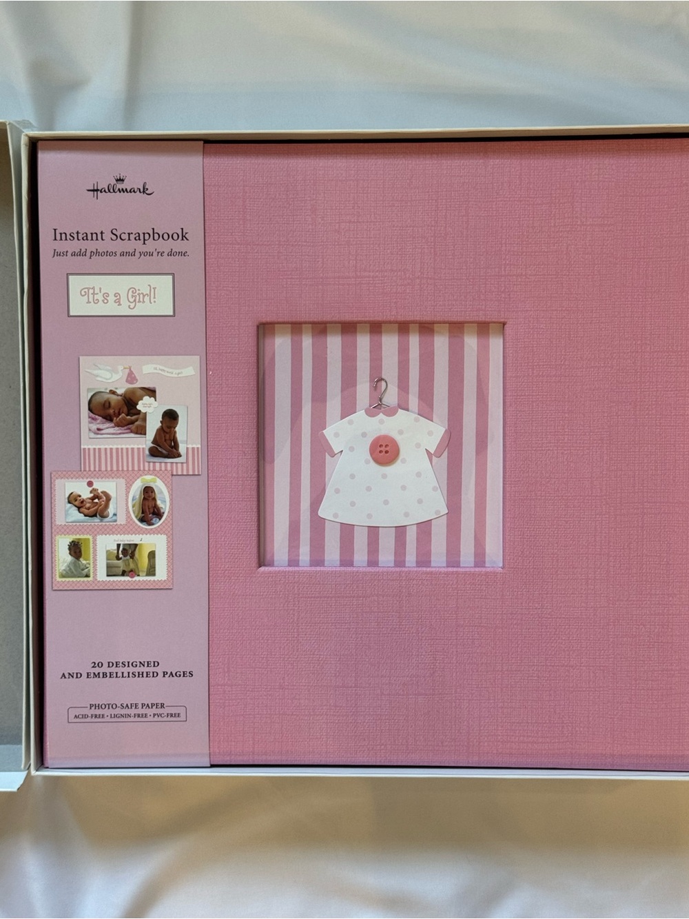 Hallmark Pink "It's a Girl" Baby Instant Scrapbook